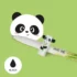 Legami - Stylo à encre gel effaçable Panda - Encre noire