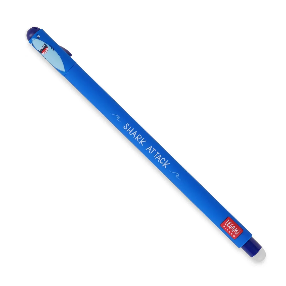 Legami – Stylo à encre gel effaçable Shark – Encre bleue