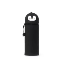 Legami - Trousse en Silicone Souple 2-en-1 - Kawaii Penguin