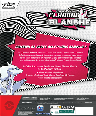 Pokémon – Coffret Classeur + 5 Boosters Flamme Blanche EV10.5