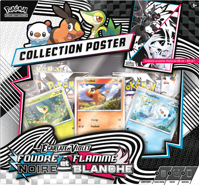 Pokémon – Coffret Poster Foudre Noire & Flamme Blanche EV10.5