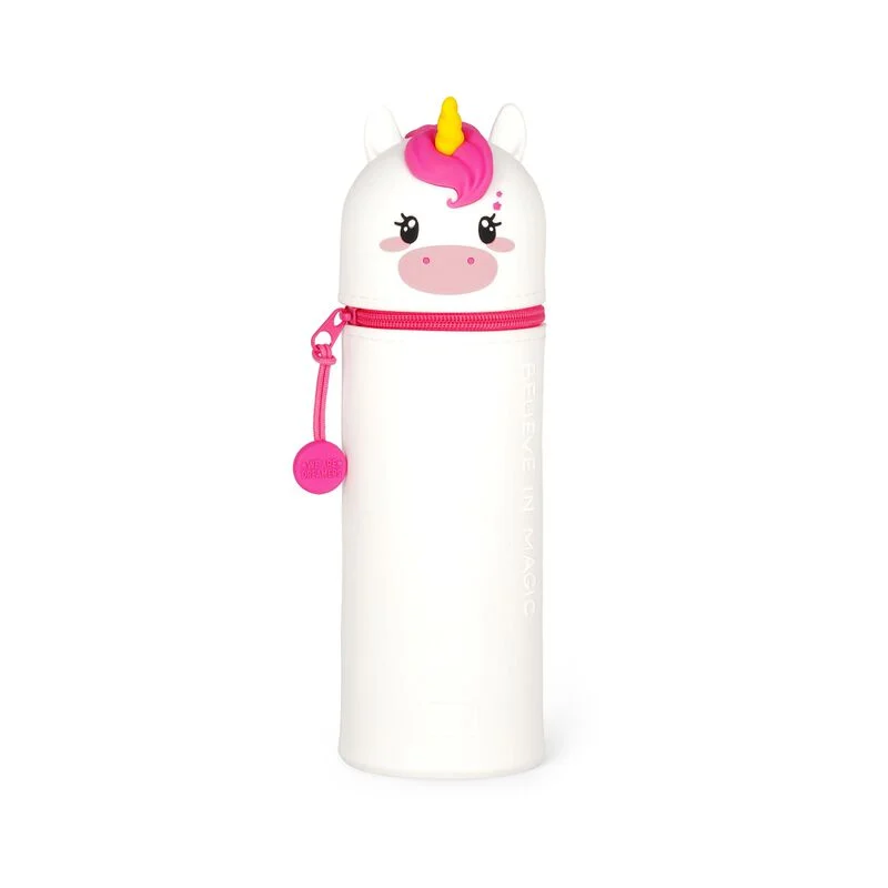 Legami – Trousse en Silicone Souple 2-en-1 – Kawaii Unicorn