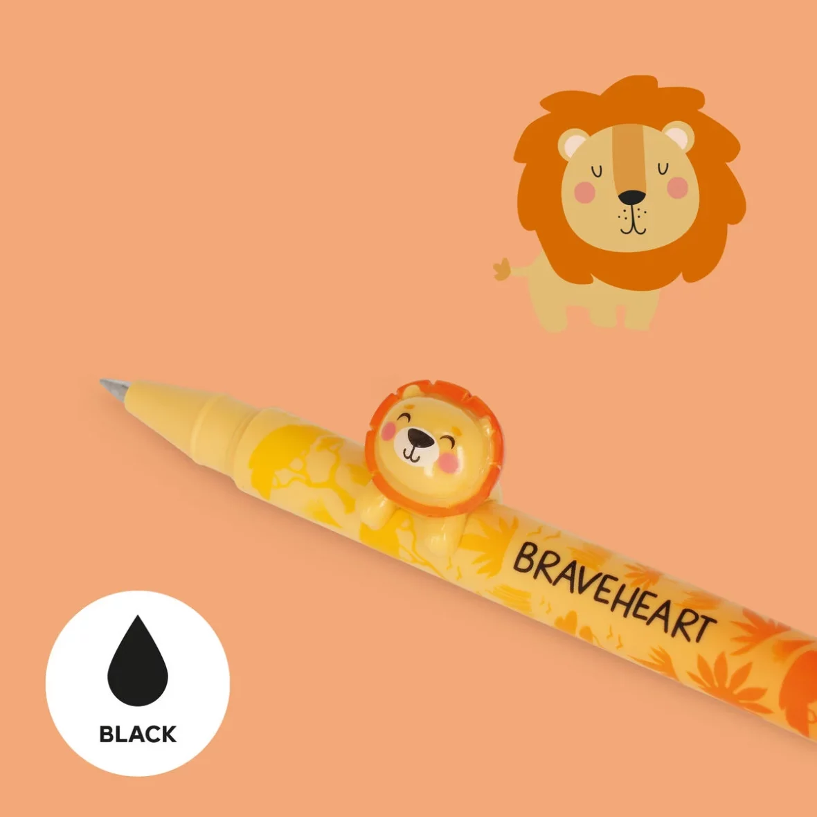 Legami – Stylo à encre gel Lovely Lion