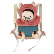 Poupée en tissu avec porte-bébé - Jeanne