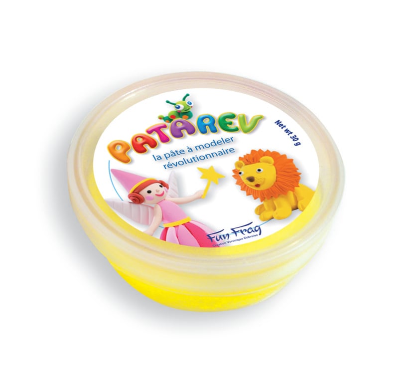 Pâte à modeler jaune Patarev – 1 pot de 30g