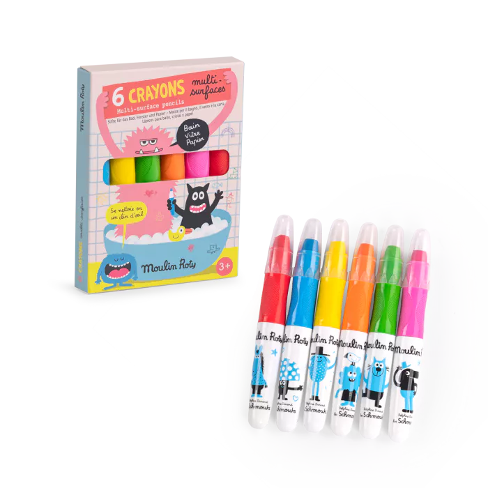 6 crayons multi-surfaces – Les Schmouks