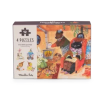 4 Puzzles Une belle journée 12 pcs - Les Minouchkas