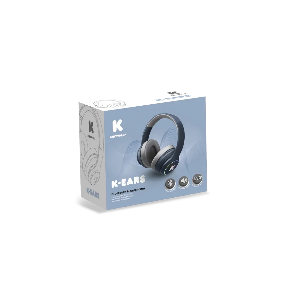 Casque audio bluetooth K-Ears bleu3