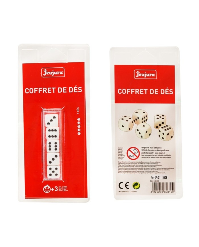 Coffret de 5 dés – 16 mm