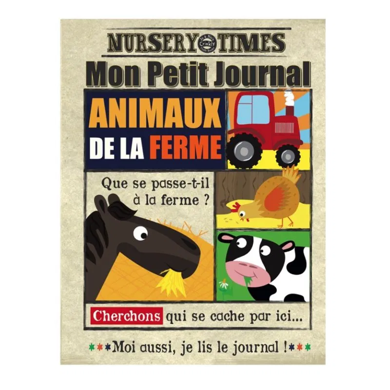 Journal en tissu Crinkly – Les animaux de la ferme