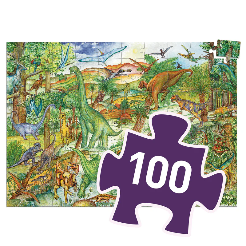 Puzzle d’observation Dinosaures – 100 pcs1