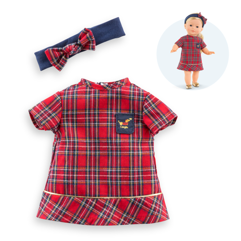 Robe et bandeau Corolle en fêtes – Poupée debout 36 cm