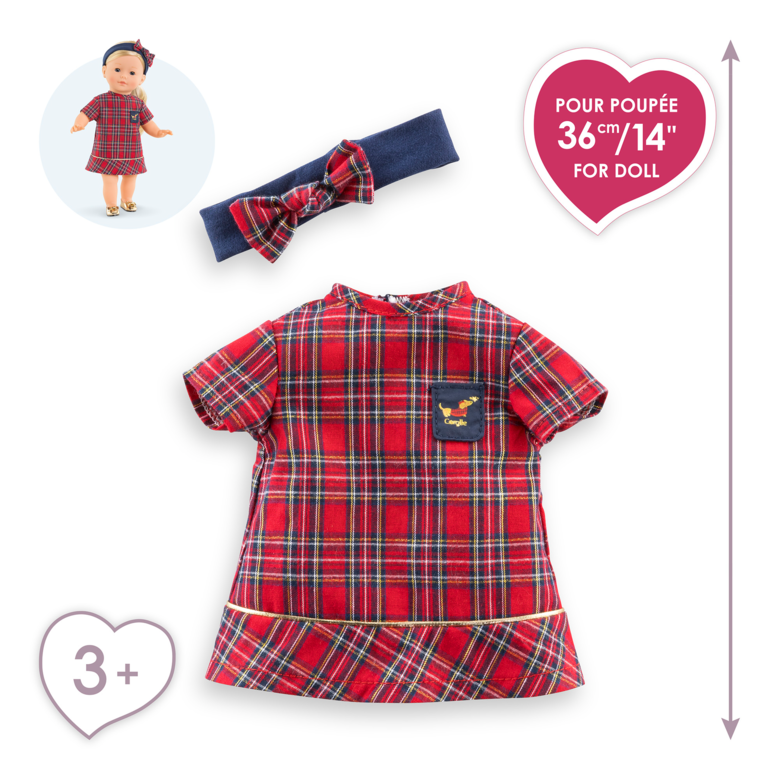 Robe et bandeau Corolle en fêtes – Poupée debout 36 cm3