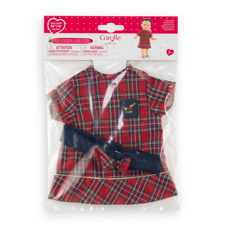 Robe et bandeau Corolle en fêtes – Poupée debout 36 cm4