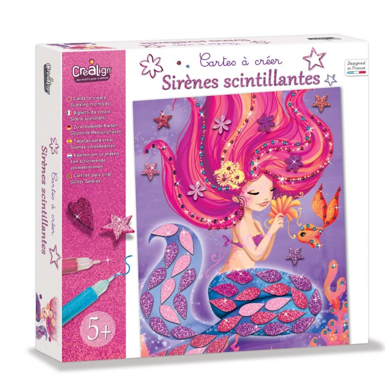 Cartes à créer – Sirènes scintillantes
