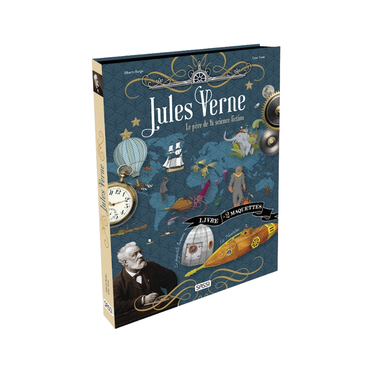 Jules Vernes, le père de la science-fiction : livre + 2 maquettes