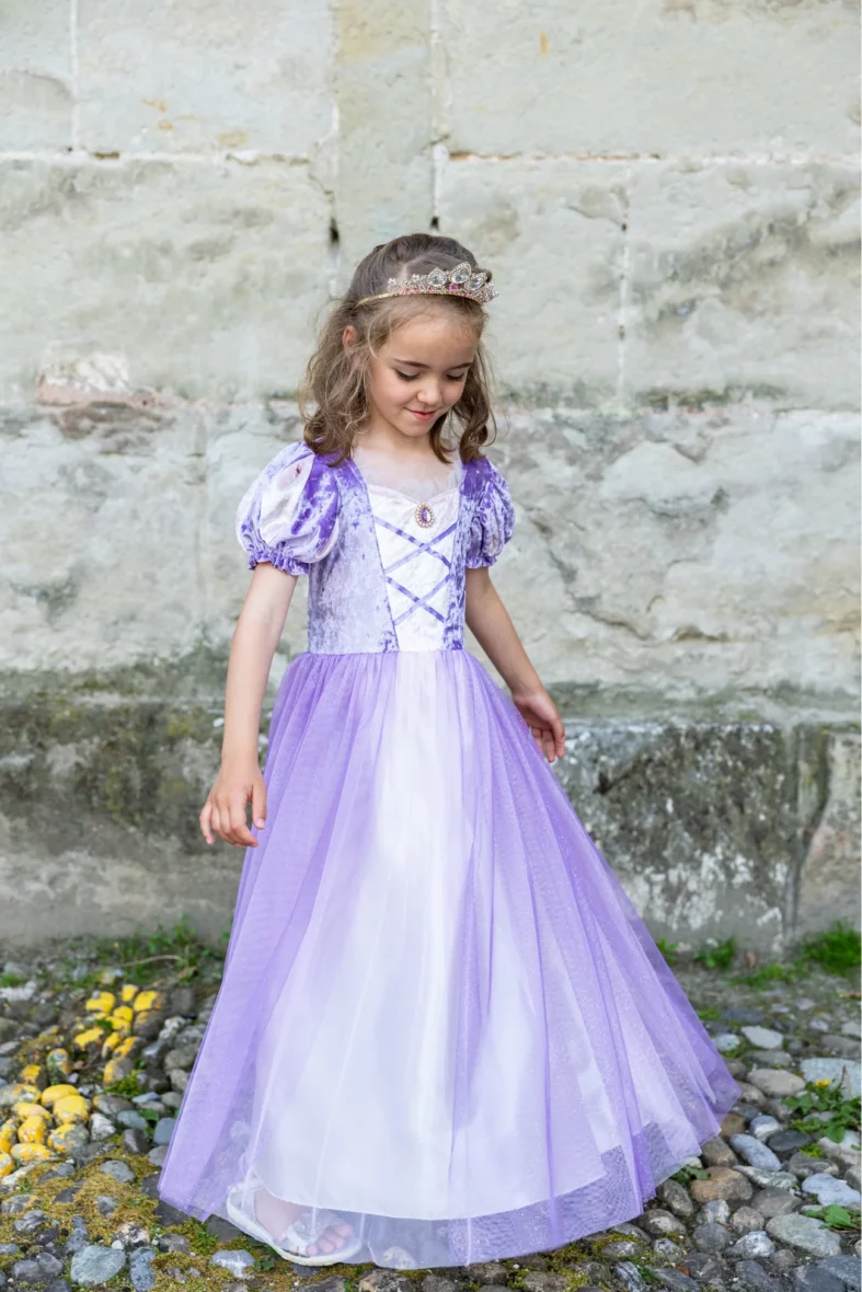 Déguisement de princesse mauve 7-8 ans