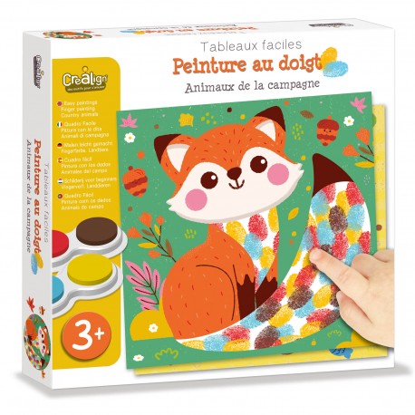 Peinture au doigt – Animaux de la campagne