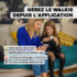 Money Walkie Pop Bleu - Porte Monnaie sans contact