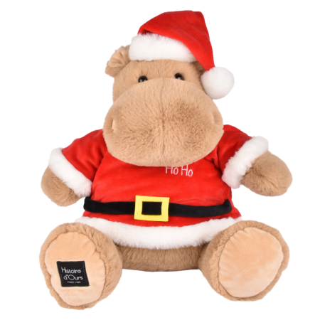Peluche Hippo de Noël – 38 cm