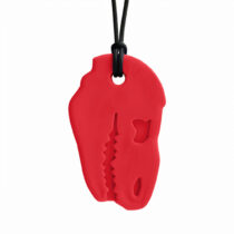 Collier de mastication Dino - Rouge - Souple