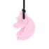 Collier de mastication Licorne - Rose clair - Souple
