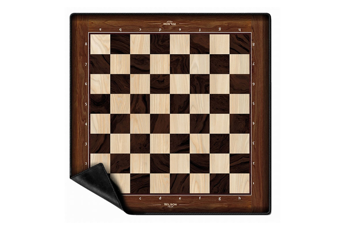 Tapis d’échecs Néoprène Impression bois