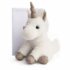 Peluche Licorne paillettes Blanche Or - 23 cm