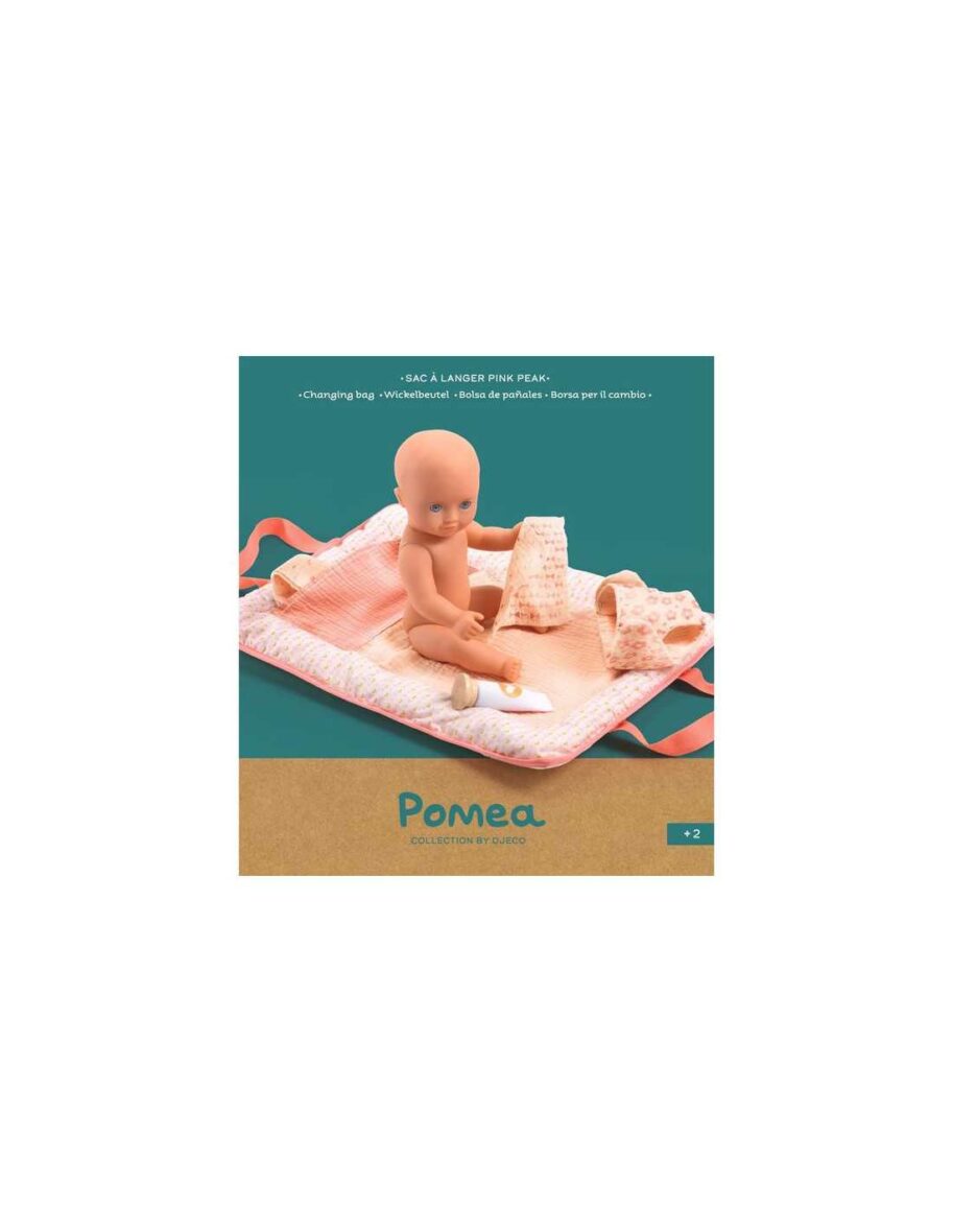Sac à langer en tissu Pink Peak – Pomea