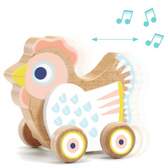 Jouet à pousser musical – Poule BabySing