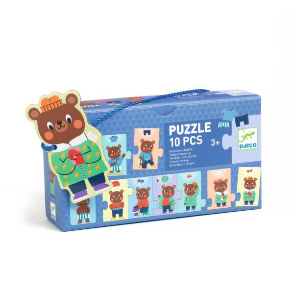 Puzzle Trio – Puzzle frise Nounours s’habille 10 pcs