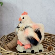 Les poulettes - Peluche Poule Beige 20 cm