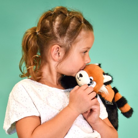 Podcoll – Peluche magnétique panda roux 30 cm