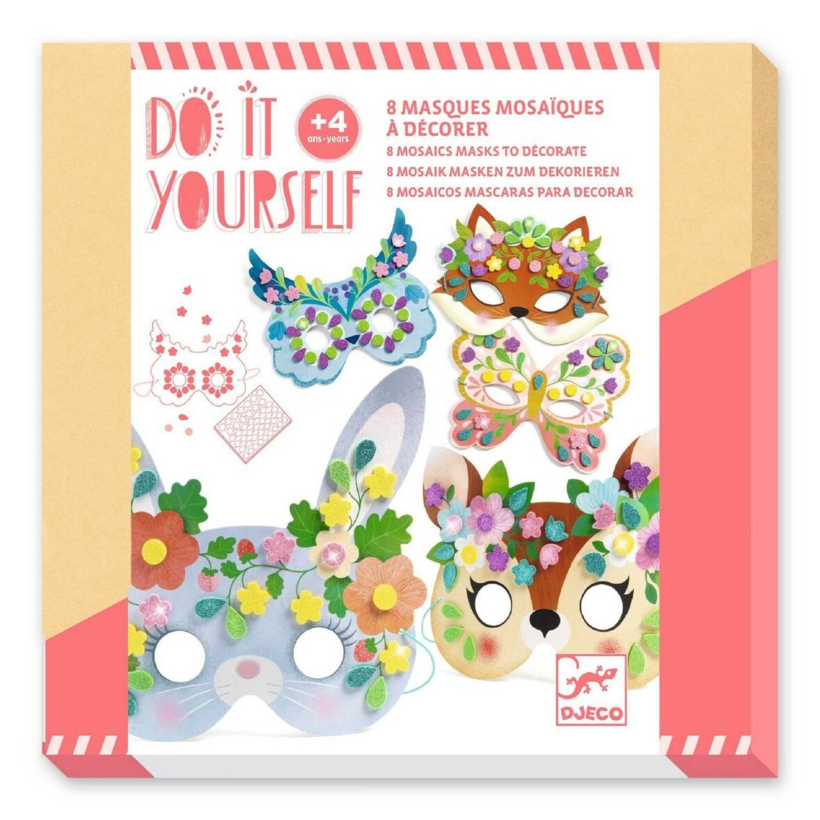 Masques mosaïques Animaux de la forêt – Do it Yourself
