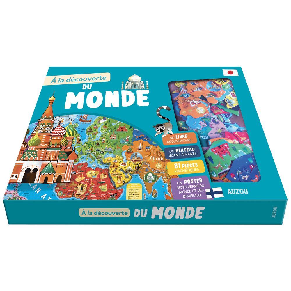 A la découverte du Monde – Livre et plateau magnétique