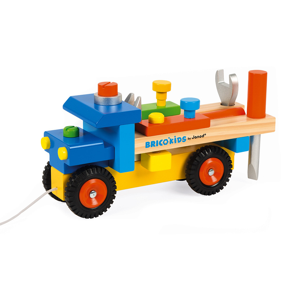 Brico’Kids – Camion de bricolage en bois à tirer2