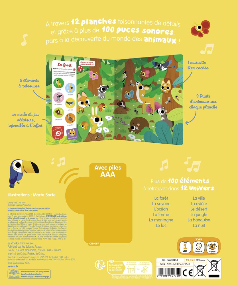 Cherche et Trouve Sonore des Tout-Petits – Les animaux3