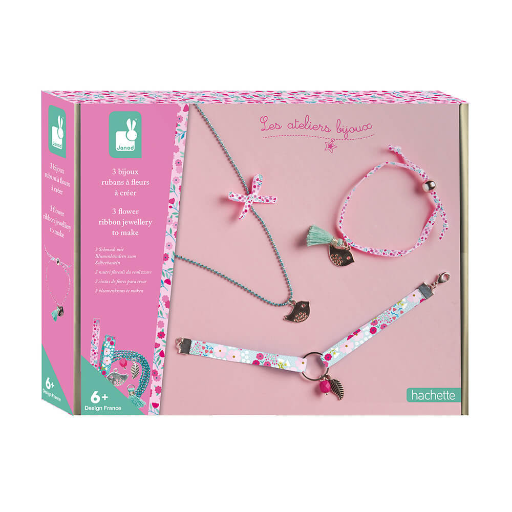 Coffret de 3 bijoux Rubans à Fleurs à créer