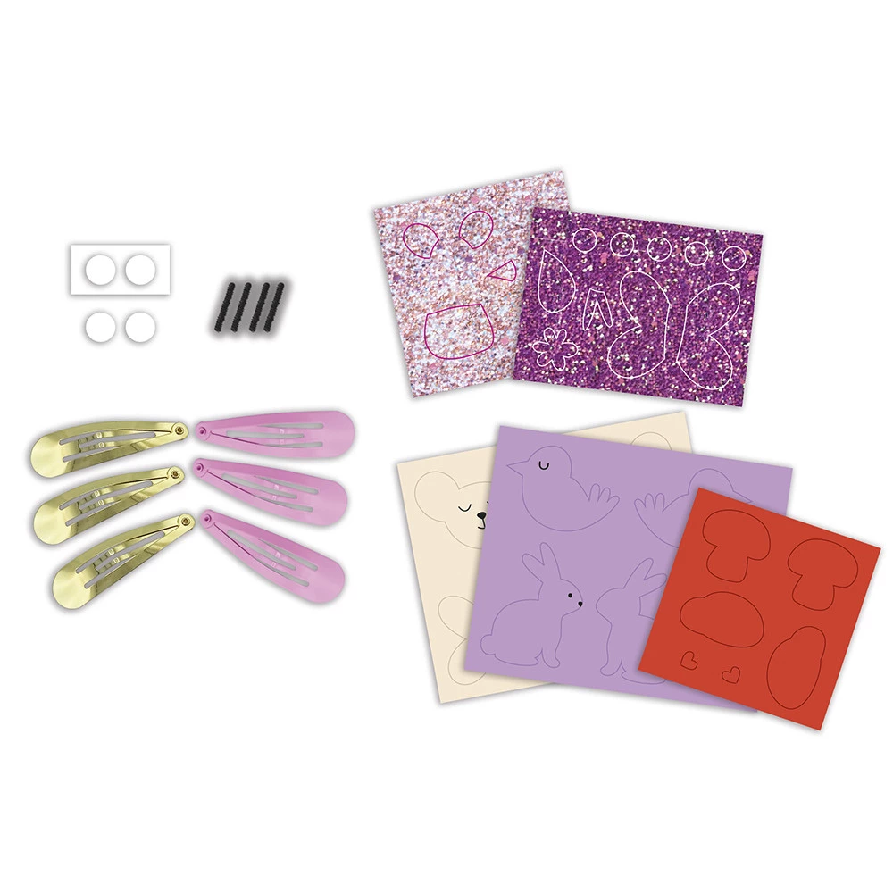 Coffret de 6 barrettes à créer – Flower Garden3