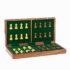 Jeu d'échecs pliant imprimé en bois 35 cm