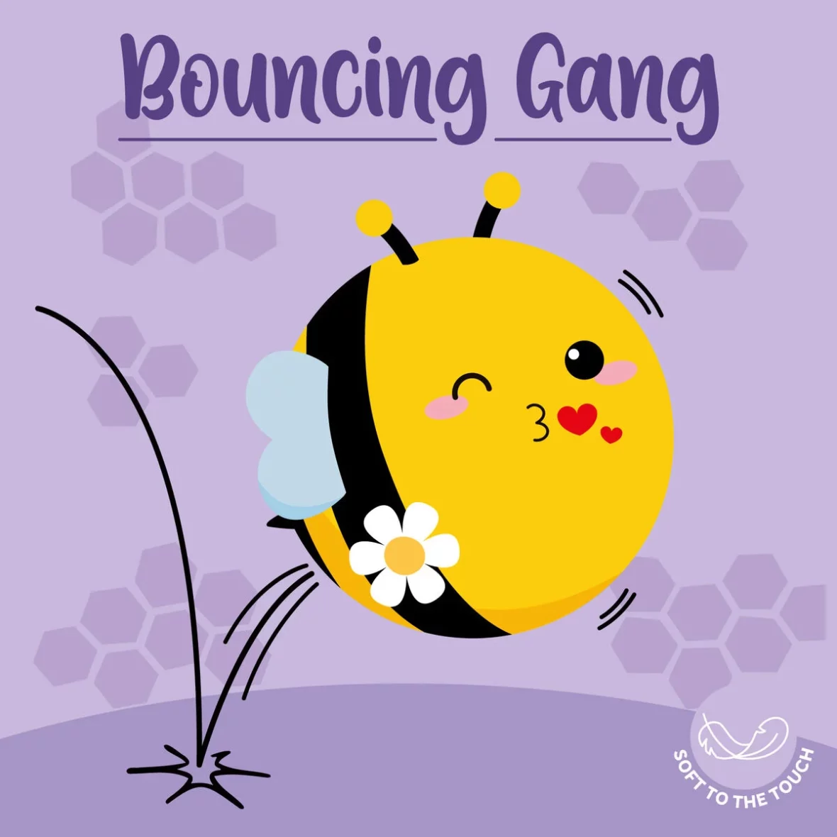 Legami – Balle rebondissante peluche Bee – Bouncing Gang1