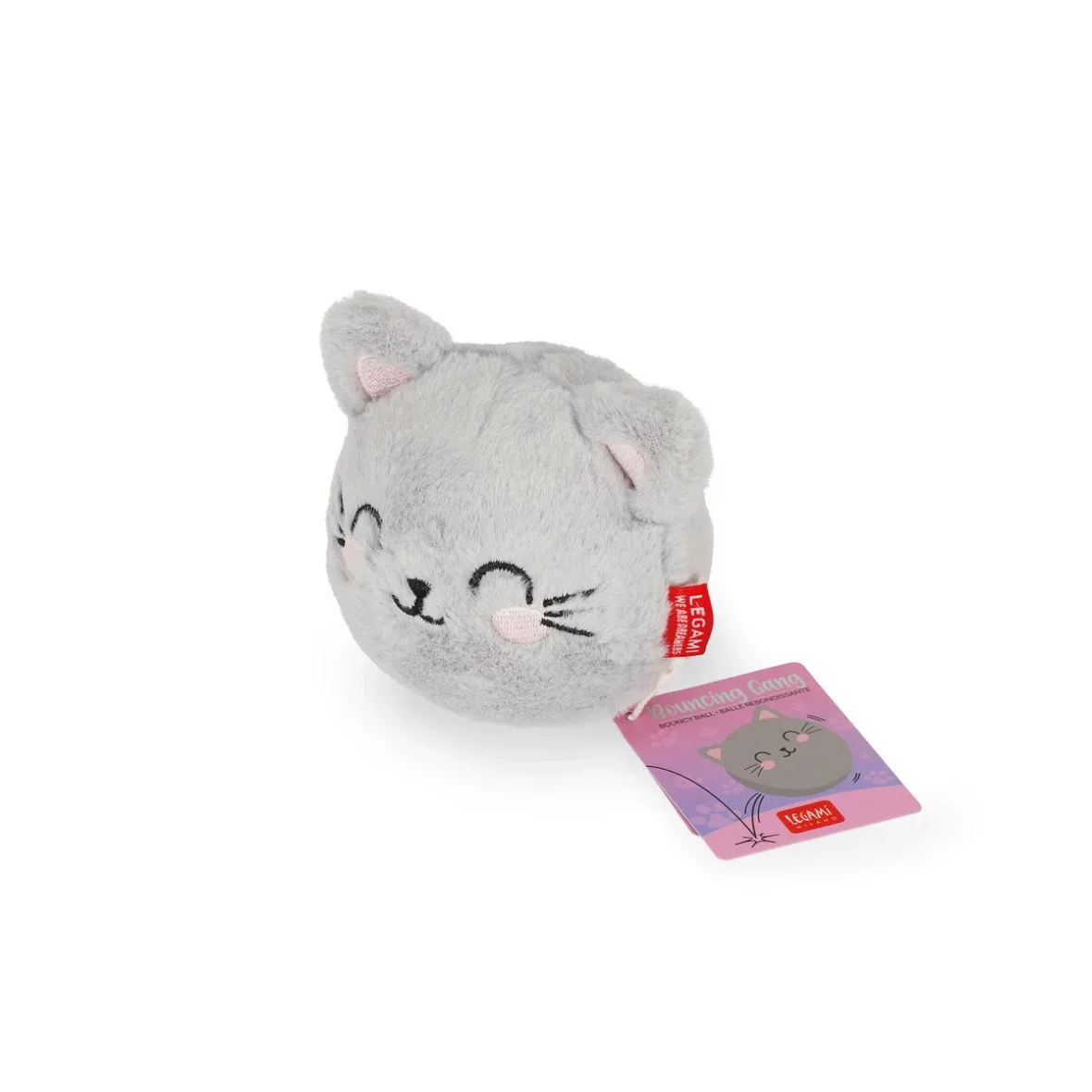Legami – Balle rebondissante peluche Kitty – Bouncing Gang
