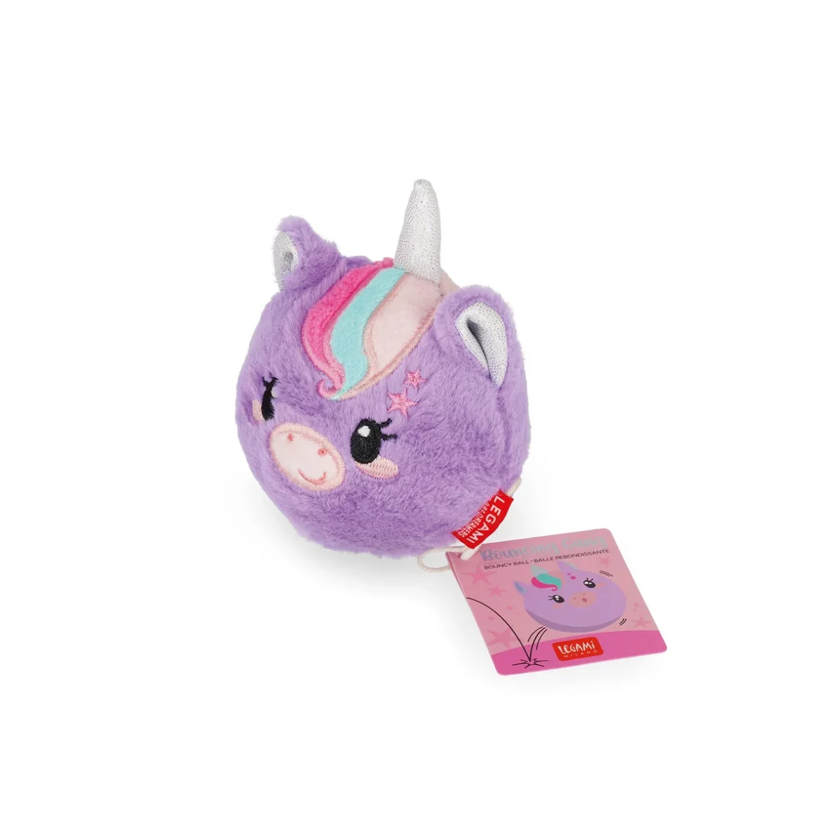 Legami – Balle rebondissante peluche Licorne – Bouncing Gang