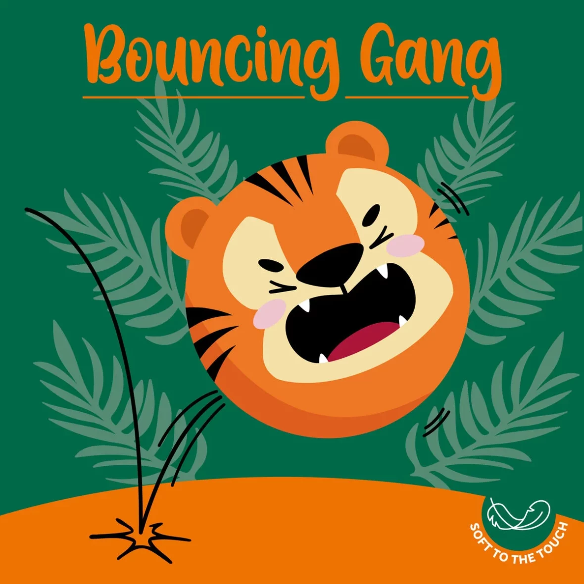 Legami – Balle rebondissante peluche Tigre – Bouncing Gang1