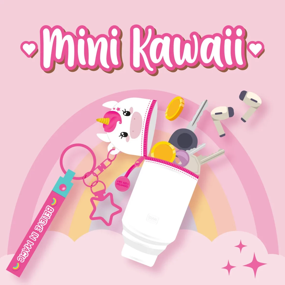 Legami – Porte-clés Licorne – Mini Kawaii1