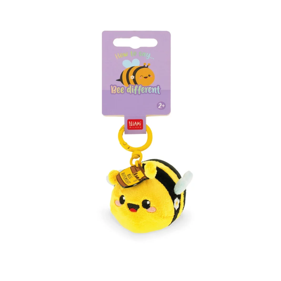 Legami – Porte-clés en peluche Abeille – Super Soft!