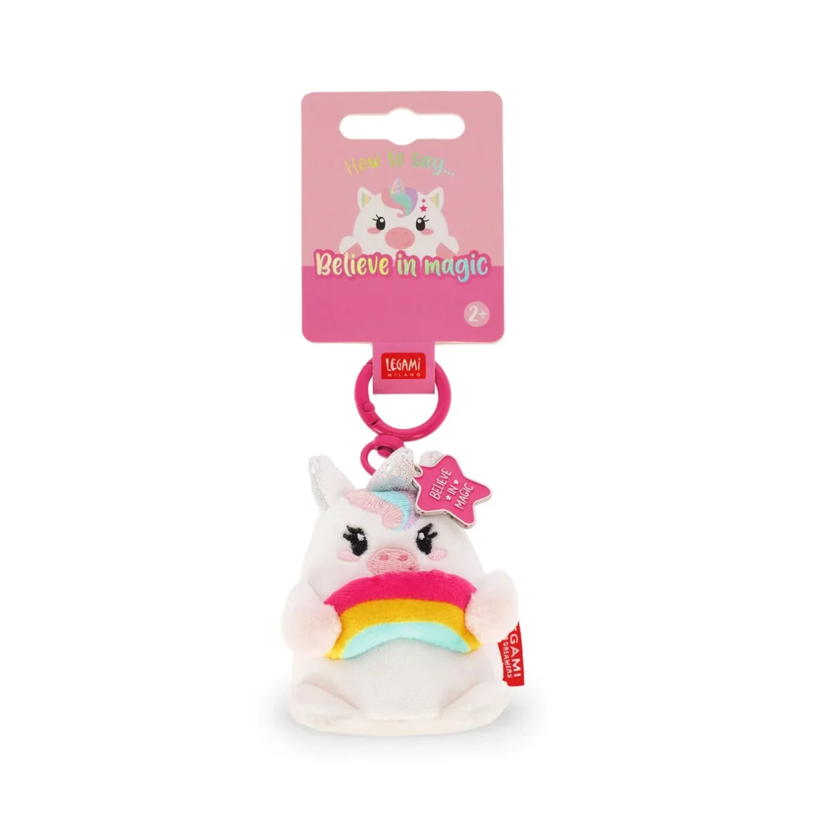 Legami – Porte-clés en peluche Licorne – Super Soft!