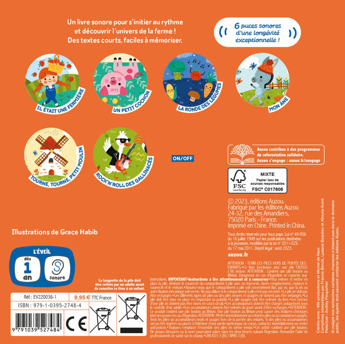 Mes comptines de la ferme – Livre sonore3