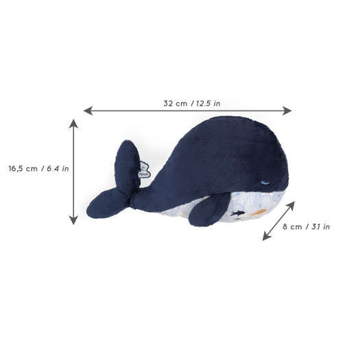 Peluche bouillotte chaud ou froid – Baleine bleue4