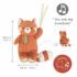 Peluche musical panda roux
